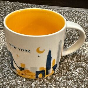 NEW. Starbucks New York Mug with Yellow Interior. “You are Here Collection “.